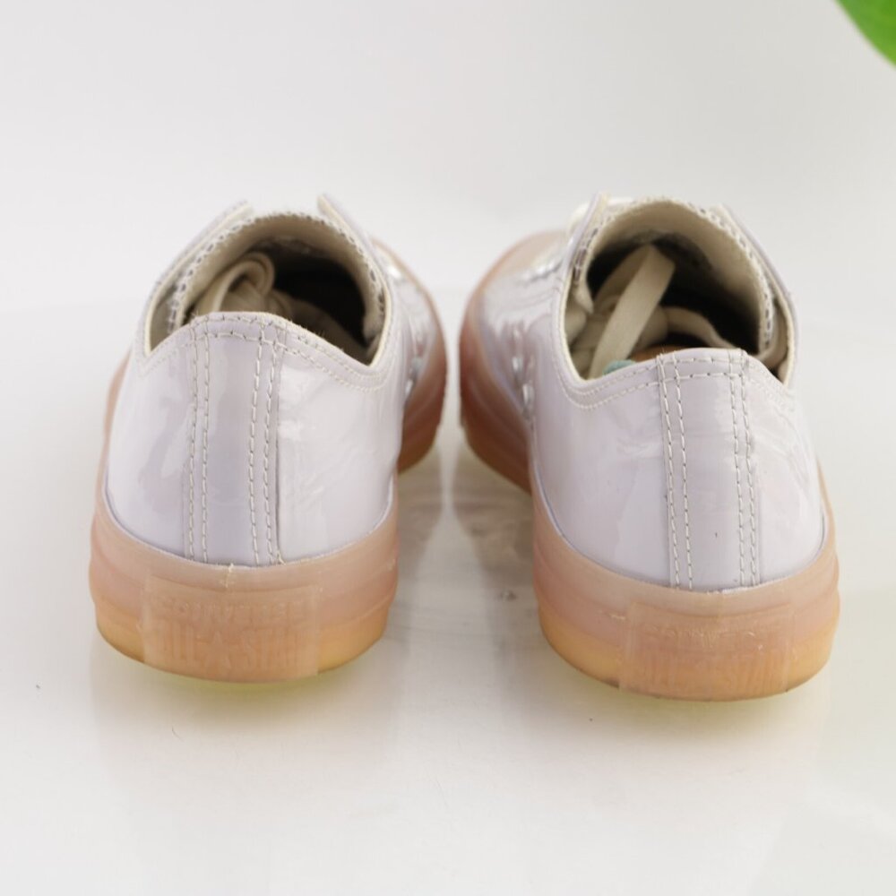 Converse Chuck Taylor Womens Glow Sneakers Size 9 Light Purple Patent Shoes Low - Picture 4 of 12